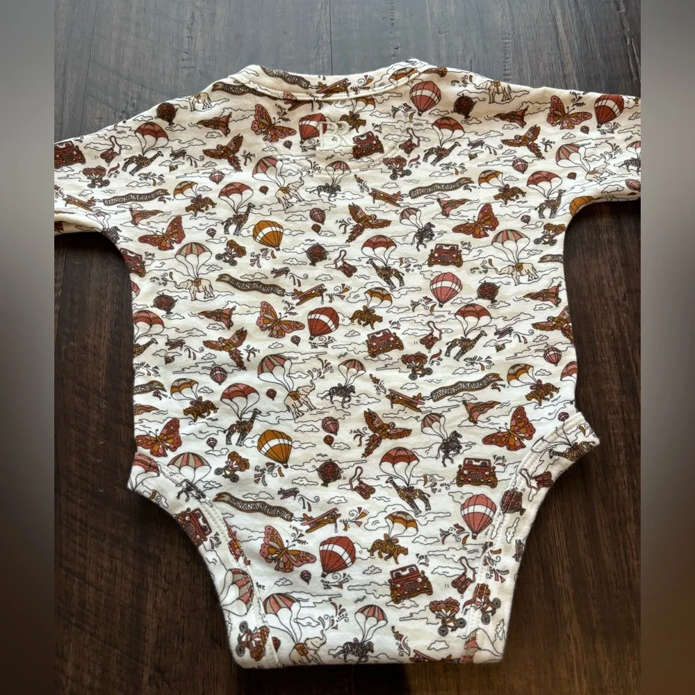 Banana Republic Baby Tavel Mosaic One-Piece and Corduroy Utility Pant Set